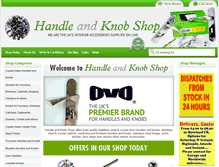 Tablet Screenshot of handleandknobshop.com